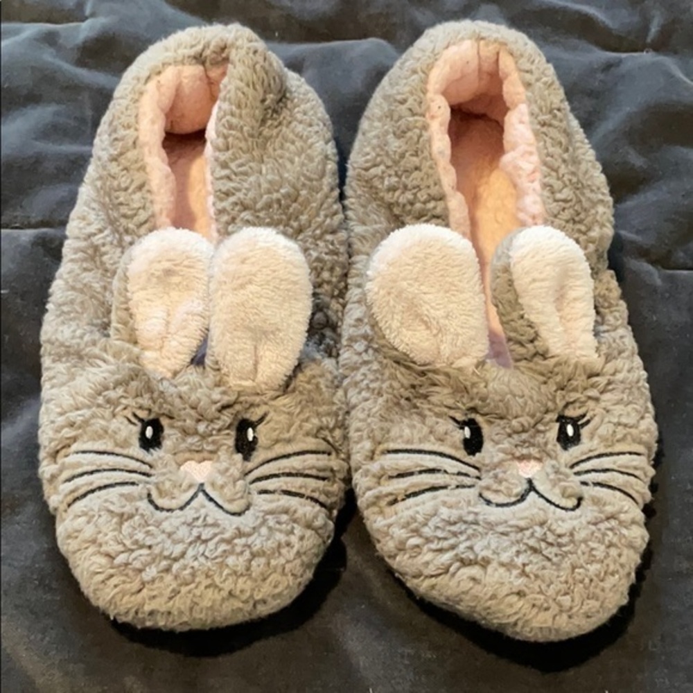 Bunny slippers!